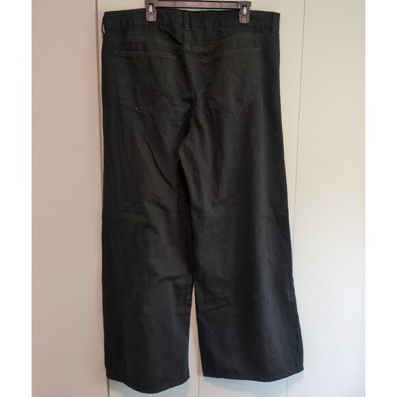 Universal Thread 12 Mid Rise Relaxed Super Wide-Leg Jeans Black Women's - Picture 4 of 7